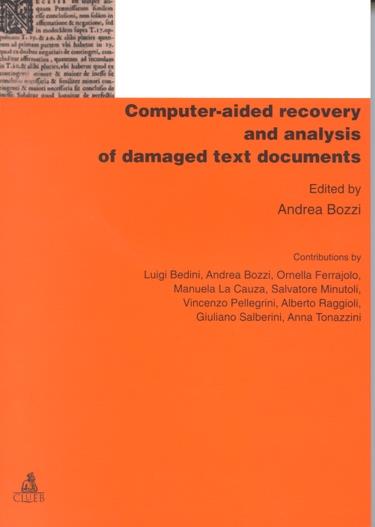 Computer-aided recovery and analysis of damage. Text documents - copertina