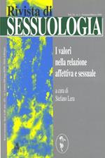 Rivista di sessuologia (2000). Vol. 1: I valori nella relazione affettiva e sessuale.