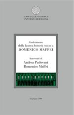 Conferimento della laurea honoris causa a Domenico Maffei