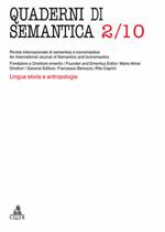 Quaderni di semantica (2010). Vol. 2
