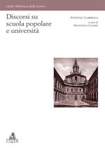 Discorsi su scuola popolare e università