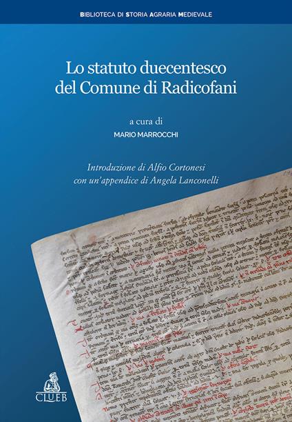 Lo statuto duecentesco del Comune di Radicofani - copertina