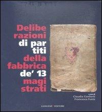 Deliberazioni di partiti della fabbrica de' 13 magistrati - copertina