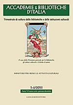 Accademie & biblioteche d'Italia (2011) vol. 1-4