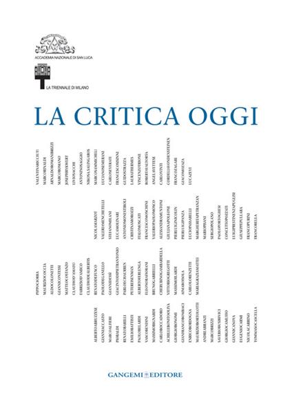 La critica oggi - copertina