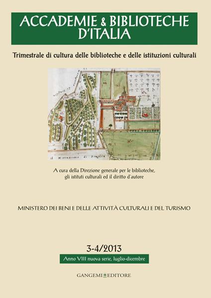 Accademie & biblioteche d'Italia (2013) vol. 3-4 - copertina