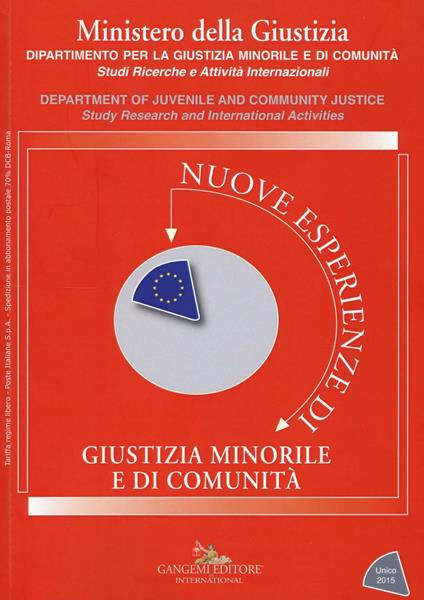 Nuove esperienze di giustizia minorile. Unico 2015 - copertina