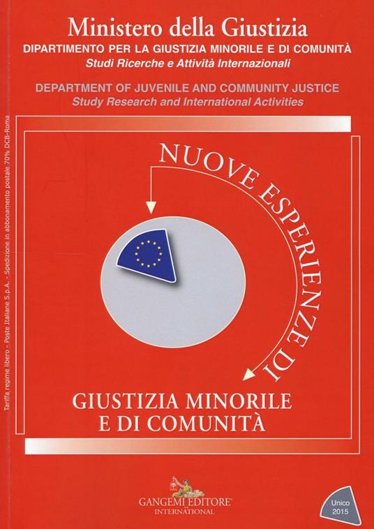 Nuove esperienze di giustizia minorile. Unico 2015 - copertina