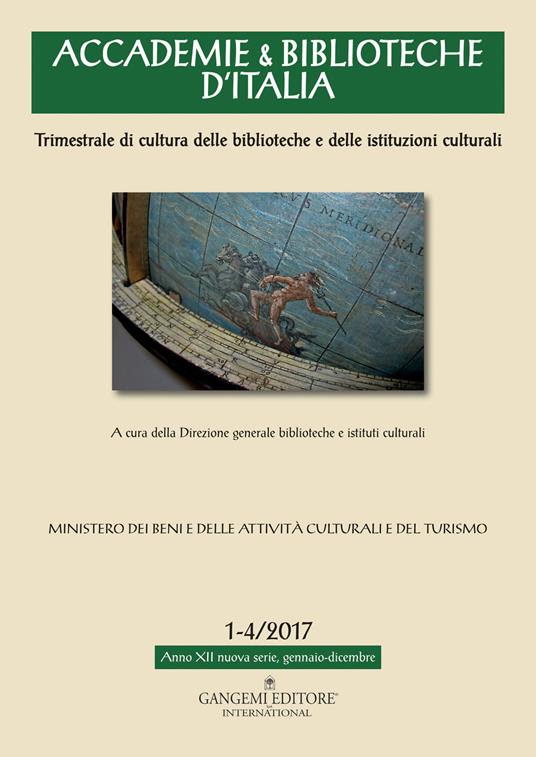 Accademie & biblioteche d'Italia (2017). Vol. 1-4 - copertina