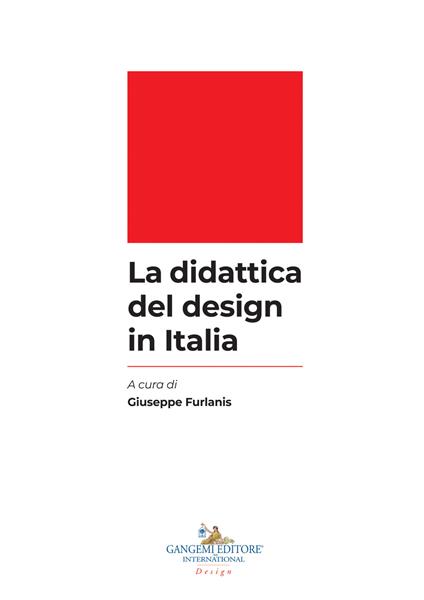 La didattica del design in Italia - copertina