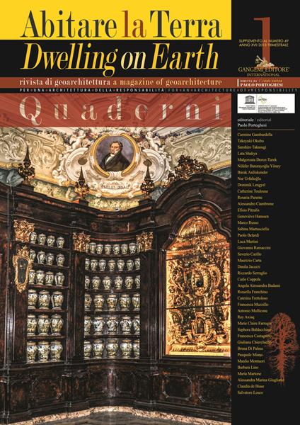 Abitare la terra-Dwelling on earth. Quaderni. Supplemento alla Rivista di geoarchitettura (2018). Vol. 1 - copertina