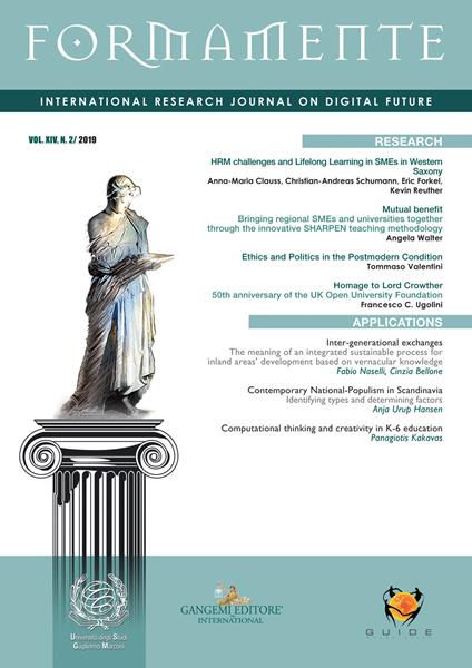 Formamente. Rivista internazionale sul futuro digitale. Ediz. inglese (2019). Vol. 2 - copertina