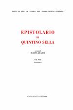 Epistolario di Quintino Sella. Vol. 8: Epistolario di Quintino Sella