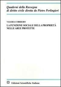 La funzione sociale della proprietà nelle aree protette - Valeria Corriero - copertina