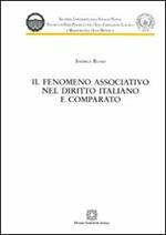 Il fenomeno associativo nel diritto italiano e comparato