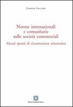 Norme internazionali e comunitarie sulle società commerciali