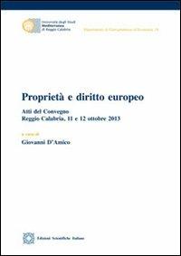 Proprietà e diritto europeo - copertina