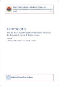 Rent to buy - copertina