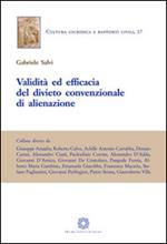 Validità ed efficacia del divieto convenzionale di alienazione