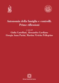 Autonomia della famiglia e controlli. Prime riflessioni - copertina