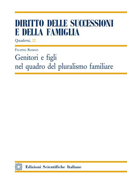 Genitori e figli nel quadro del pluralismo familiare - Filippo Romeo - copertina