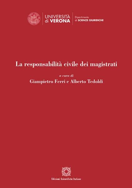 La responsabilità civile dei magistrati - copertina