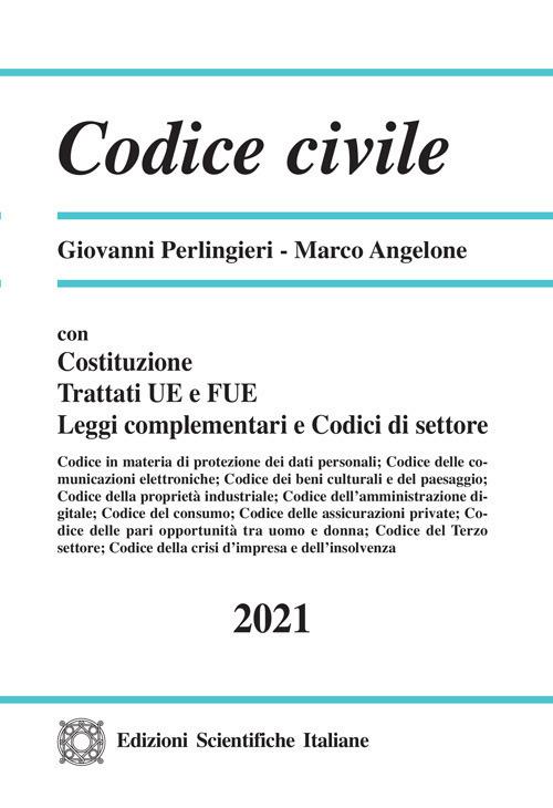 Codice civile - Giovanni Perlingieri,Marco Angelone - copertina