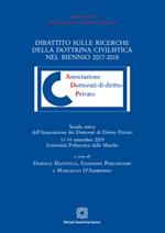 Dibattito sulle ricerche della dottrina civilistica nel biennio 2017-2018