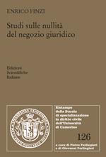 Studi sulle nullità del negozio giuridico