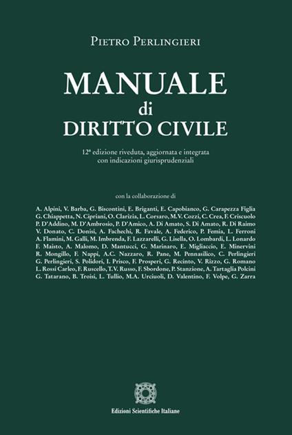 Manuale di diritto civile - Pietro Perlingieri - copertina