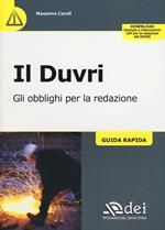 Il Duvri. Gli obblighi per la redazione. Guida rapida