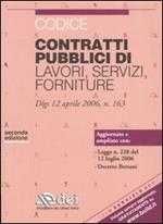 Codice contratti pubblici di lavori, servizi, forniture