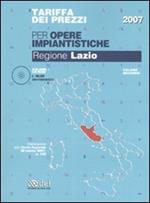 Tariffa dei prezzi per le opere impiantistiche. Regione Lazio. Con CD-ROM. Vol. 2