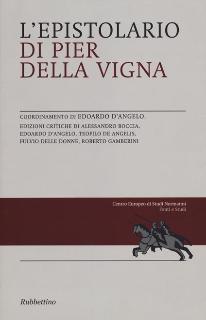 L'epistolario di Pier della Vigna - copertina