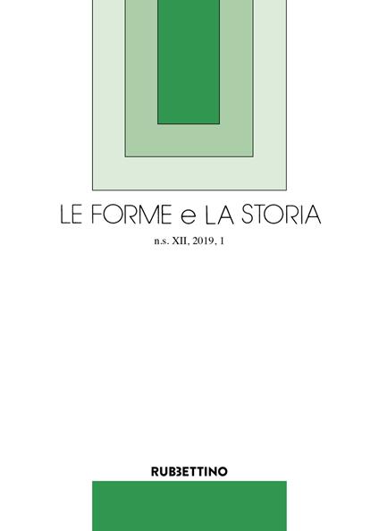 Le forme e la storia (2019). Vol. 1 - copertina