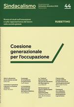 Sindacalismo. Rivista di studi sull'innovazione e sulla rappresentanza del lavoro nella società globale (2021)