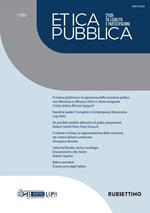 Etica pubblica. Studi su legalità e partecipazione (2021). Vol. 1