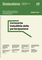 Sindacalismo. Rivista di studi sull'innovazione e sulla rappresentanza del lavoro nella società globale (2022). Vol. 49