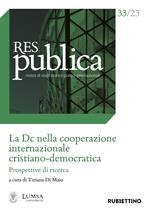 Res publica (2023). Vol. 33: La Dc nella cooperazione internazionale cristiano-democratica. Prospettive di ricerca