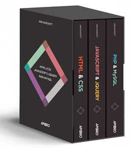 Libro Jon Duckett per lo sviluppo front end e back. Cofanetto Jon Duckett