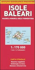 Isole Baleari. Maiorca, Minorca, Ibiza, Formentera 1:175.000