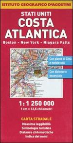 Stati Uniti. Costa Atlantica. Boston, New York, Niagara Falls 1:1.250.000