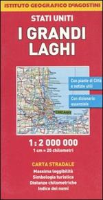 Stati Uniti. I grandi laghi 1:2.000.000