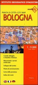 Bologna. Pianta della città-City map 1:9.000