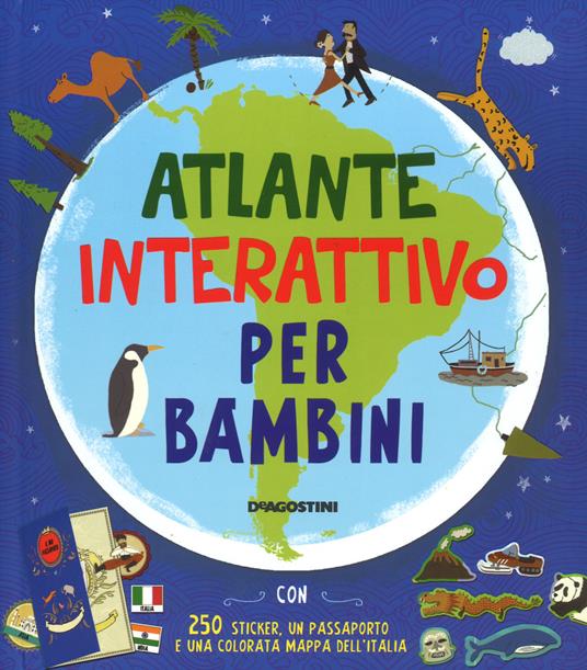 Atlante interattivo per bambini. Con adesivi - Jenny Slater - 2