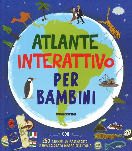 Atlante interattivo per bambini. Con adesivi - Jenny Slater - 3