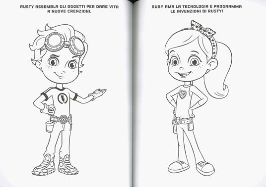 Coloriamo con Rusty. Rusty Rivets. Ediz. a colori - Nate Lovett - 2