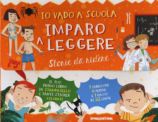 Io vado a scuola imparo a leggere: storie da ridere. Con Carte - Alessandro Q. Ferrari - copertina