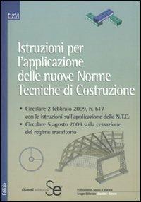 Istruzioni per l'applicazione delle nuove norme tecniche di costruzione. Con CD-ROM - copertina