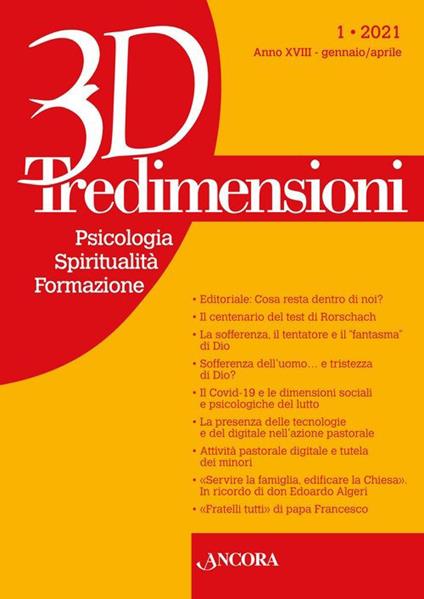 Tredimensioni. Psicologia, spiritualità, formazione (2021). Vol. 1 - copertina